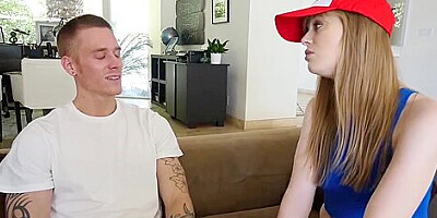 teen 18+ stepsister catching a rare Pokemon