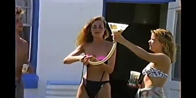 80s Wondrous Spring Break Honies with brilliant boobs 1988