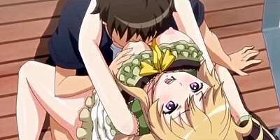 Animation brown-haired with gigantic, hard fun bags is pulverizing her paramour and wailing from gusto while nutting