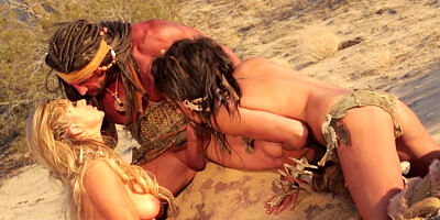 Amazonians Adriana Luna and Cameron Dee has sex with american native