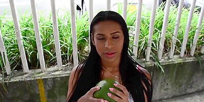 Brunette Latina Newbie Indira Uma Is Picked Up And Fucked