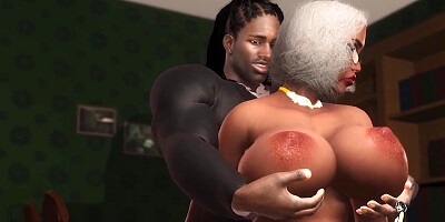 Nasty lady is getting pounded the way she enjoys the most, while her accomplice is at work