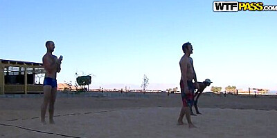 Hot travel sex movie at the beach from Egypt Day