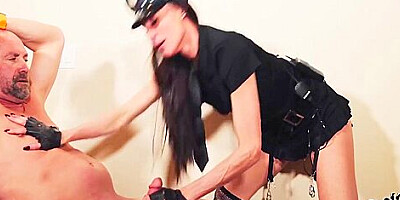 Naughty Police Lady Deepthroats Prisoners Dick - Sofie Marie