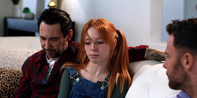 Stepdaughter getting fucked by two studs