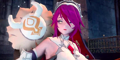 Mmd genshin influence milky jugs and giant rosaria pulverize and fucky-fucky by cosplayed gash banger Porno Movies - Tube8