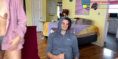 Hotwife Step-Mother Romps Sonnie and His Homie Jerk Off Instructions 3 Way POINT OF VIEW