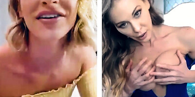 Cherie DeVille having video chat sex with her teen stepdaughter