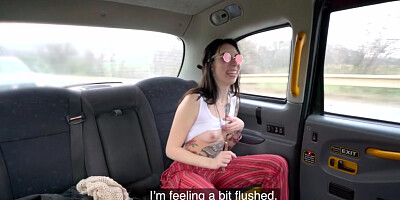Alternative 21yo bae banged by cab driver in doggystyle