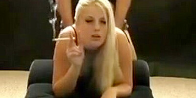 British blonde Charlotte stokely fucked doggy smoking fetish