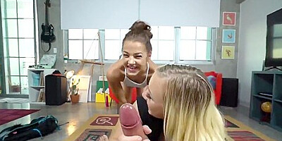 Caught Blowing My BF - Evelin Stone &amp,amp, Bailey Brooke