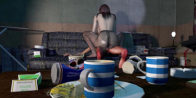 3D big boobs slut mature milf with sexy stockings teasing the big dick to fuck her wet pussy
