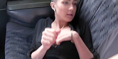 Natural Busty Brunette Fucks In Fake Taxi