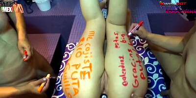 AFTER BONING ME THEY WRITE INSULTS ON MY RUMP AND MUCH MORE