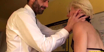 Blonde Nora Barcelona Hammered And Fed Cum