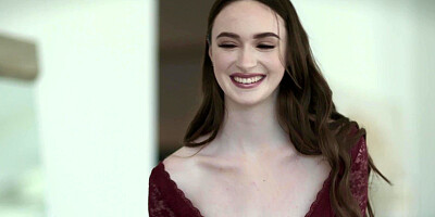 Teen saying thanks to her dirty stepdad