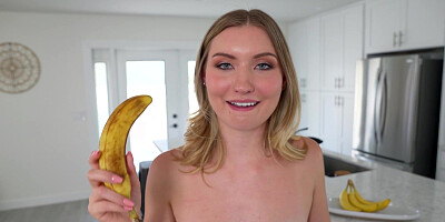 Your banana is so big and sweet stepbro