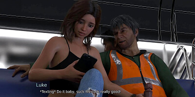 The East Block: Girl Jerks off Construction Worker in the Train and Sends Pics to Her Cuck Boyfriend - Episode 17