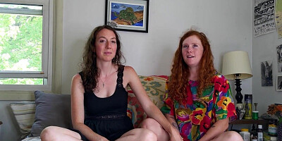 Natural Babes Enjoy A Strap On