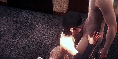 Naruto Manga Porn - Sarada Fellatio with POINT OF VIEW (Uncensored)