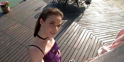 Two horny chicks are getting anally slammed outdoors