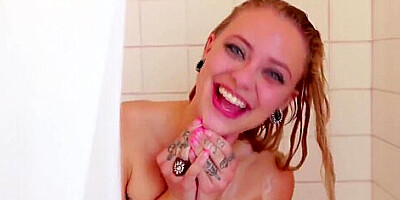 Cum covered throat slut