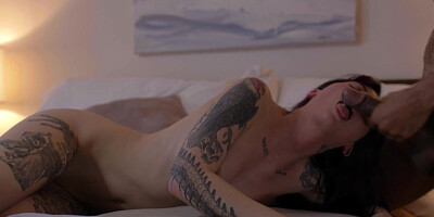 Charlotte Sartre spreads her legs wide open and welcomes in thick dick