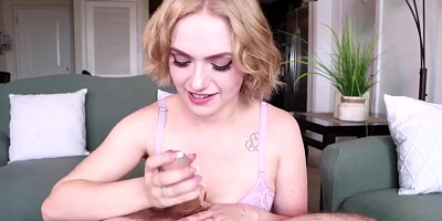 Gracie is using a fleshlight to make her paramour erupt from sensation, before his wifey comes home