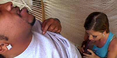 Luscious brunette MILF lady needs a black monster cock right now