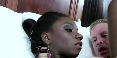 Casting with black whore passes in the passionate way