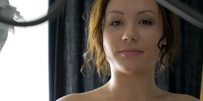 Petite teen gal Leana riding her boyfriend's cock