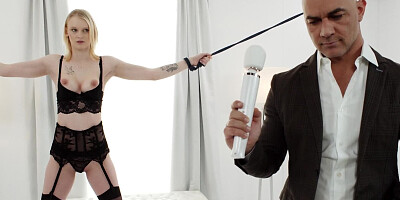 Ariela Donovan is bound and dominated by a master Christian Clay