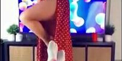 XoHannaJoy is posing and taunting in front of the camera in softcore undergarments or bare