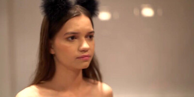 Pinky Breeze is a puny breasted, teenage black-haired who enjoys raunchy fuckfest more than anything else