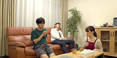 EG2303-Horny housekeeper devours guest`s son`s cock next to sleeping guest