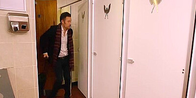 Mouthwatering Black Stewardess Bounces On A White Rod Wildly