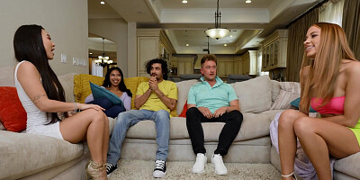 Khloe Kapri and Kimmy Kimm getting their eager holes drilled