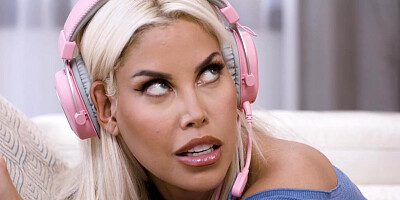 Bridgette B. lead into threesome lesbian sex