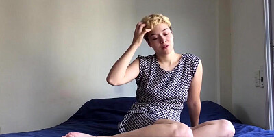 Rebecca Toys Her Pussy With a Vibrating Dildo