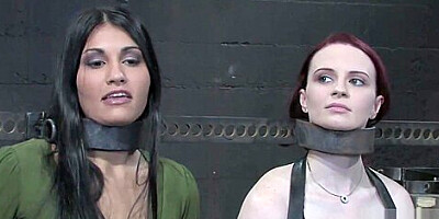 Jade Indica - Three Models Suffer on Their Knees Live, 1