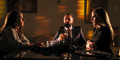 Eveline Dellai and Medusa take turns getting their tight holes drilled