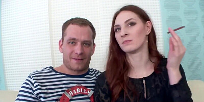 Adorable Wife Irina Pavlova Rides Dick Next to Her Cuck Husband