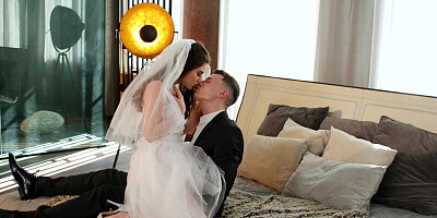 Hot bride Stefany Kyler fucks a stranger groom