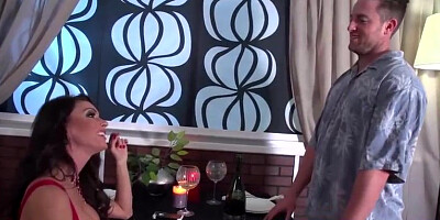 Tempting dark haired with ginormous fun bags, Jessica Jaymes got down on her knees and bj'ed penis