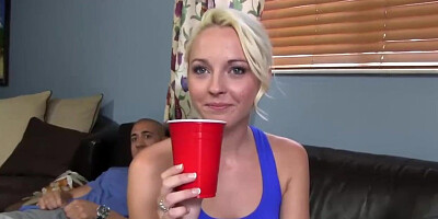 Ashley Stone is a mischievous towheaded dame who is constantly having romp with junior neighbors