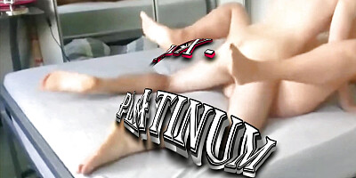 Double cumshot. Neighbour came to visit his neighbor Milf fucked pussy in missionary position and cum twice when husband is away