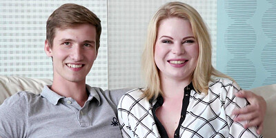 Blonde with a Perfect Ass Adry Berty Gets Fucked as Her Cuckold Watches