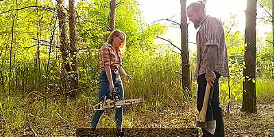 Kibli Slow In The Lumberjacks Didnt Divide The Forest. Rough Sex In Outdoor