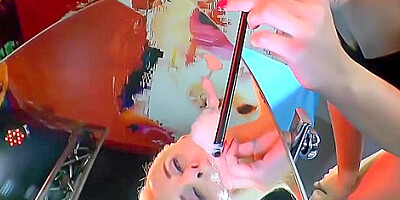 Blonde Cumslut Swallows Multiple Cumloads