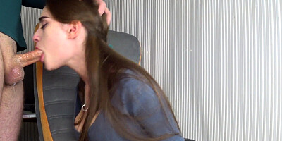 Assistant Female make a Deep Oral to her Manager.